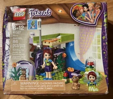 Lego Friends Mia's Bedroom 41327 Building Kit 86 Pcs Playset Retired Set Toy