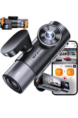 Vantrue N5 4-Kanal Dashcam, STARVIS 2 IMX675, 5GHz WiFi, GPS, Parkmodus, APP
