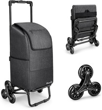 KEDSUM 2 in 1 Grocery Cart on Wheels 60L 300LBS Stair Climbing