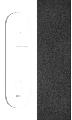 Sour Solution Skateboards The White Board 8.25'' Skateboard Deck + griptape