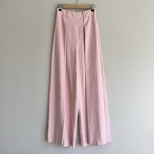Fashion Nova Trousers Pants Size S Light Pink Office Career Wide Leg Old Money