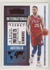 2020-21 Panini Contenders International Ticket Red Ben Simmons #5 2l4