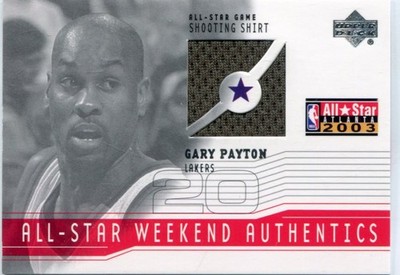 2003-04 Upper Deck - GARY PAYTON - All Star Game Shooting Shirt - LAKERS