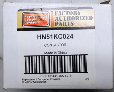 50% OFF! OEM Genuine Carrier HN51KC024 Contactor Single Pole 30 Amp 24V coil NEW