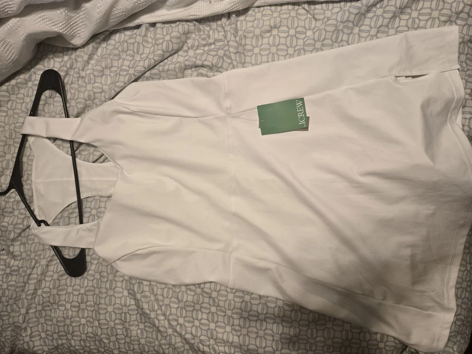 J Crew M Nwt Active Tennis Skirt White Dress Foto 3 de 4