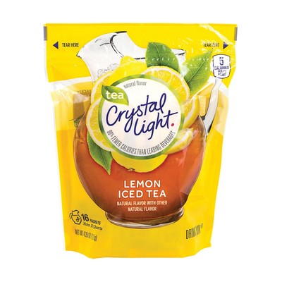 Crystal Light On-The-Go Iced Tea Powdered Drink Mix 4.26 oz. Packets Lemon
