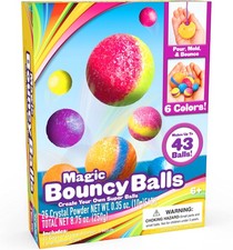 Creative Kids DIY Magic Bouncy Balls - 43 43 Ball Pack, Multicolor Edition