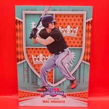 2024 PANINI CRUSADE #77 MAC HORVATH ORANGE & GREEN 15/49 BALTIMORE ORIOLES