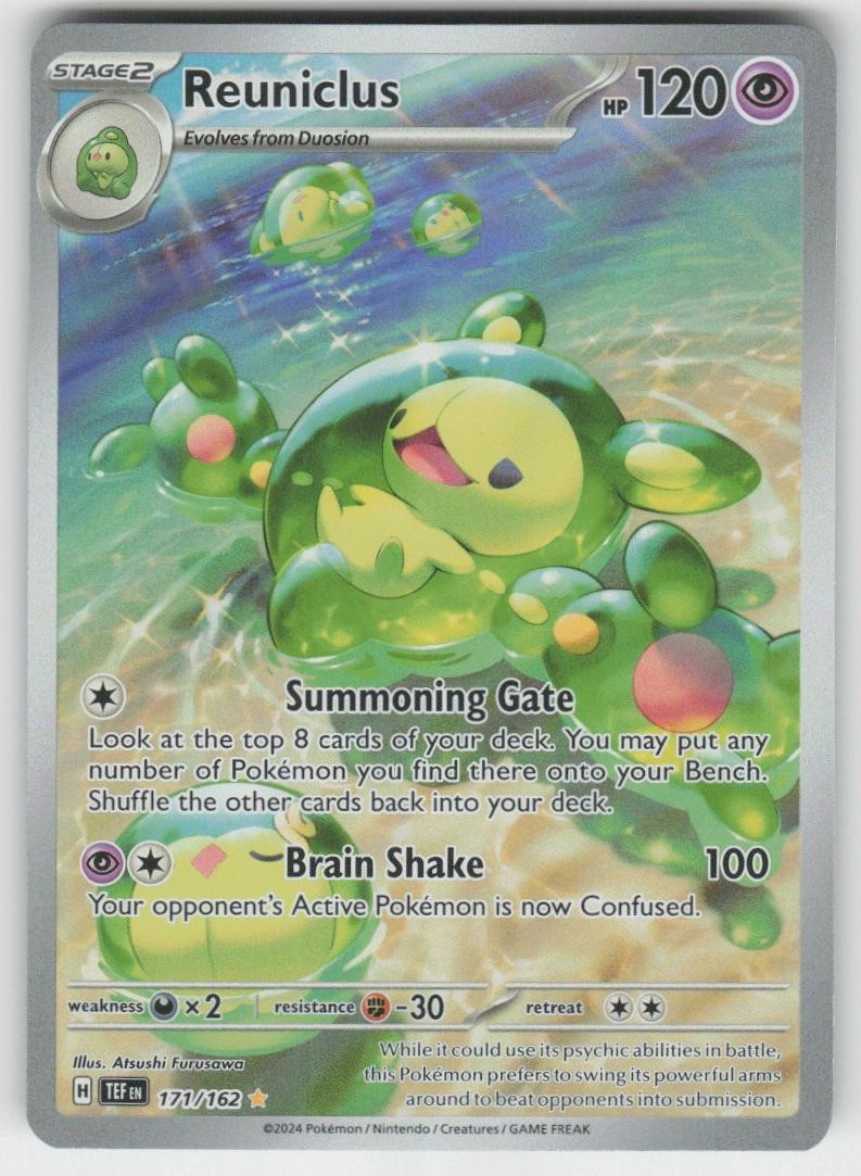 Reuniclus 171/162 Illustration Rare Temporal Forces Pokemon Holo Near Mint