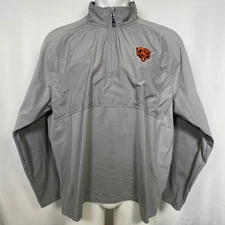 Chicago Bears NFL Cutter & Buck Gray 1/4 Zip Windbreaker Jacket Men's XXL