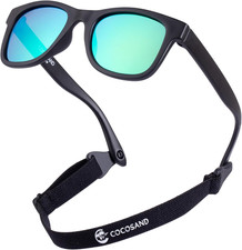 Polarized Baby Sunglasses UV400 Flexible Strap Infant Toddler 0-24 Months