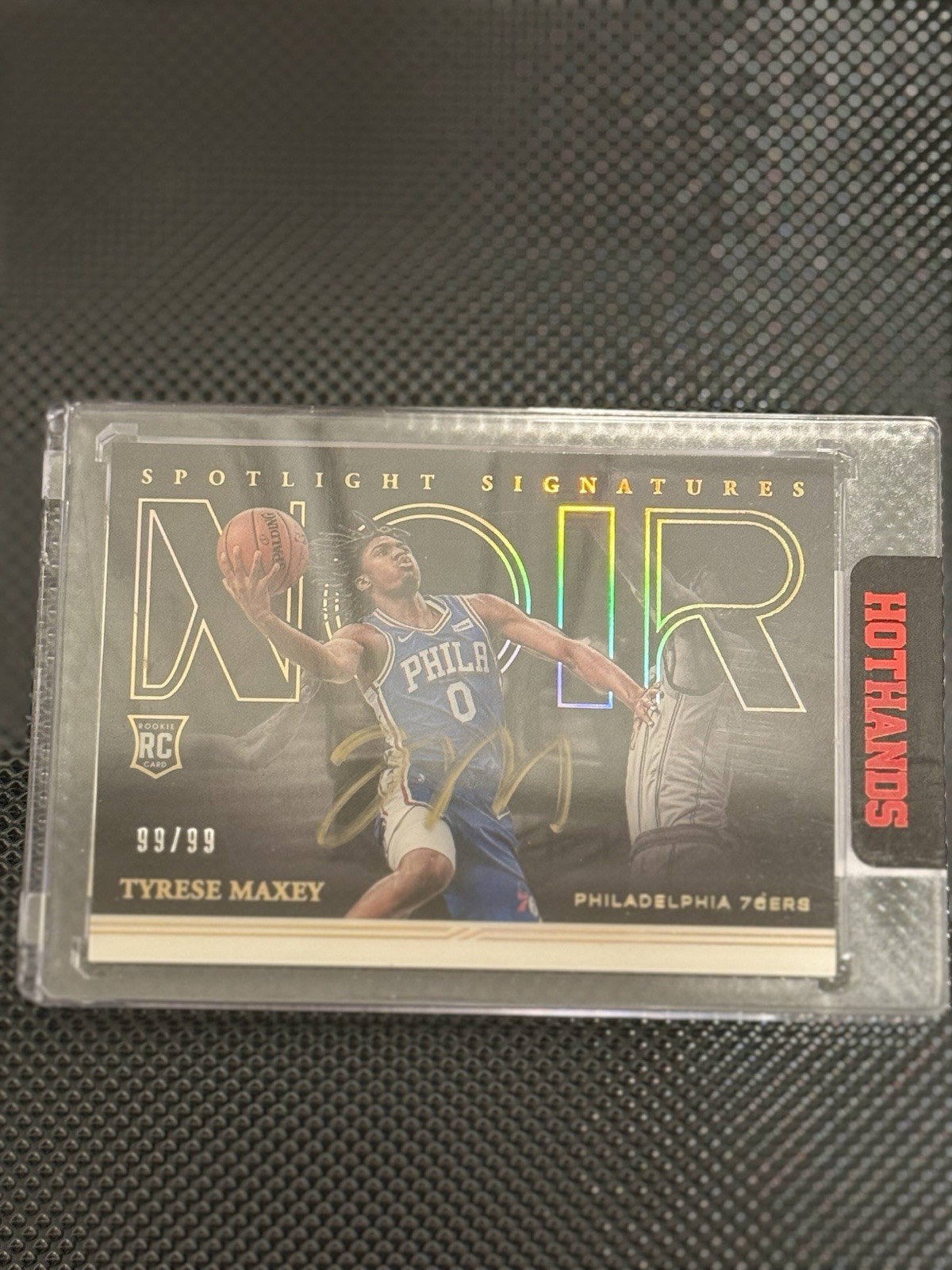 *TYRESE MAXEY ROOKIE AUTO*  99/99 Panini 2020-21 Noir Spotlight Signatures 76ers