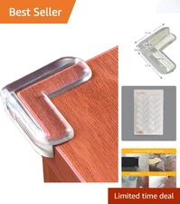 High Adhesive Clear Corner Protectors - 12 Pack for Baby & Furniture Safety