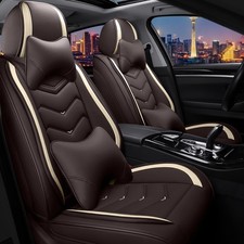Car Seat Covers For Audi Q8 2019-2026 Premium Nappa Leather Sport 2 Seats Coffee Car Seat Covers For Audi Q8 2019-2026 Premium Nappa Leather Sport 2 Seats Coffee