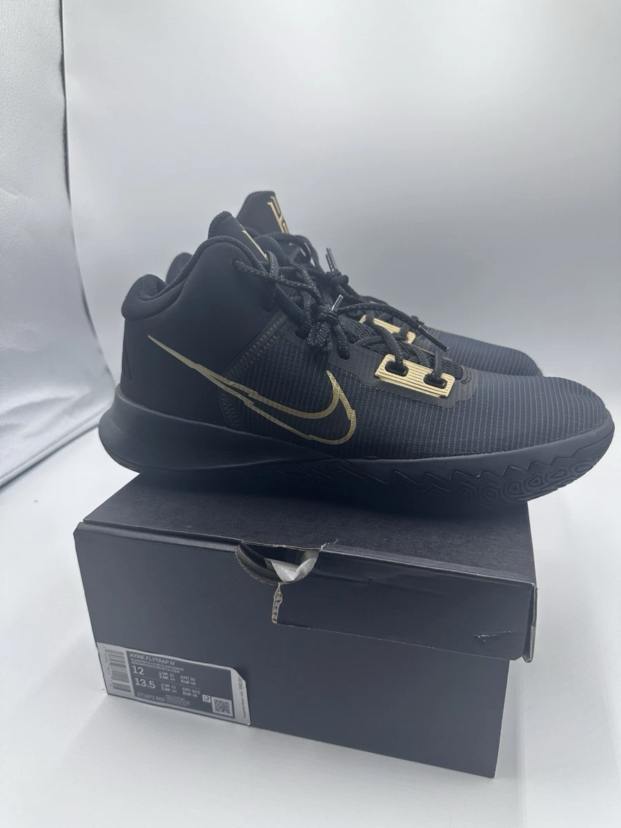 Nike Kyrie Flytrap 4 Black Metallic Gold for Sale | Authenticity