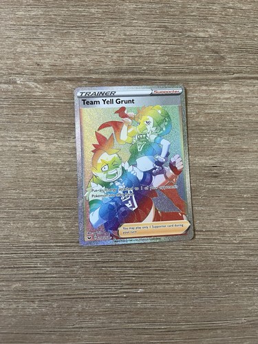 Team Yell Grunt 210/202 Secret Rare Pokemon Card Sword & Shield Base - Near Mint