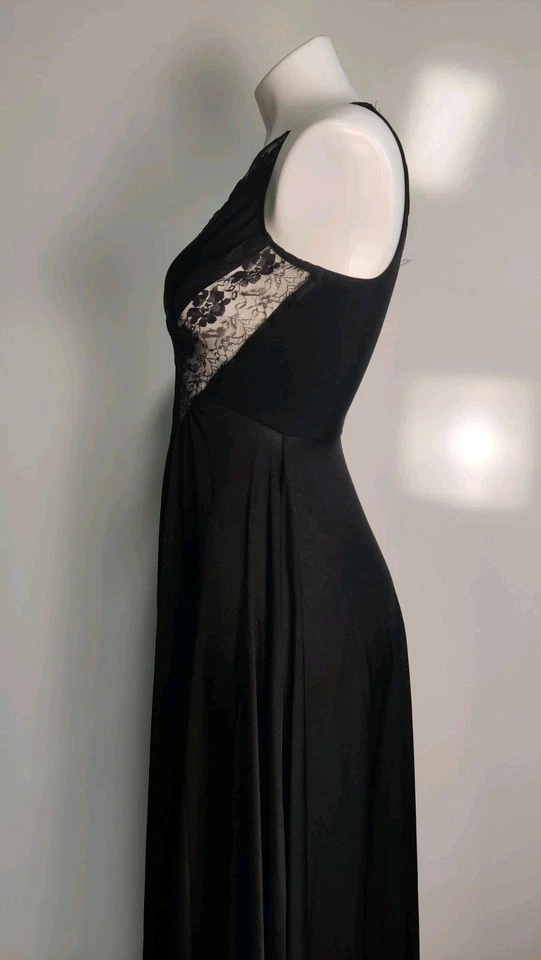 Vintage Peignoir Olga-Style Sweep Peekaboo Maxi Nightgown Undercover Wear EVC - Image 4 of 4