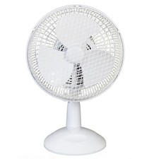 Challenge 7 Inch Oscillating Desk Fan - White - 2 Speed