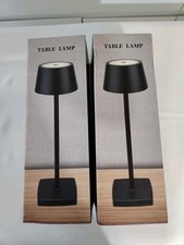 2 PACK LED Touch Lamp Modern Simple Rechargeable Dimmable Touch BRONZE