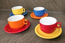 4 x Unused M&S Calypso Fine China Tea or Coffee Cup & Saucer Sets Mix & Match