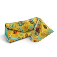Folding Travel Sunglasses Reading Eyeglasses Case - Van Gogh Sunflowers