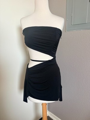 I.AM.GIA Women's Cut-Out Mini Dress Black Size S