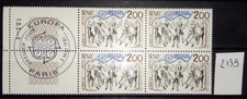 Y&T 2139 EUROPA 1981 BLOC DE 4 + OBL 1ER JOUR FDC -