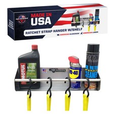 Pit Posse Garage Trailer Organizer Tie-Down Hanger Aluminum Shelf-USA made