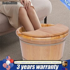 Wooden Foot Bath Basin Health Foot Massage Tub Barrel Soaking Feet Spa Bucket
