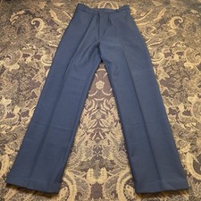 Vtg 70s Levis Juniors Polyester Dress Pants Women  s Size 5 Navy Blue