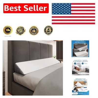 Stylish King Headboard Pillow with Memory Foam - Removable Cover for Easy Care