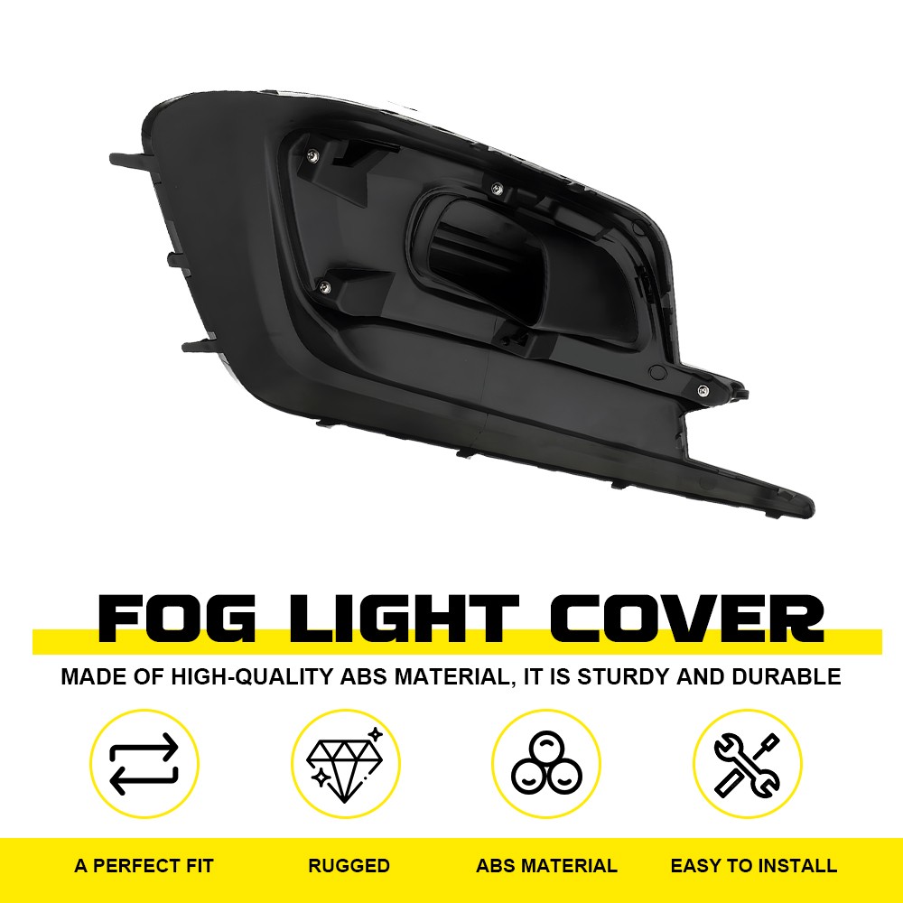 ABS Fog Light Cover Trim Bezel Fit 2018-2019 Subaru Legacy Black Front Right EAW