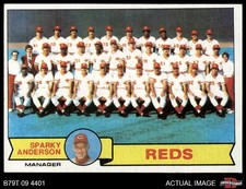 1979 Topps #259 Sparky Anderson Reds Team Checklist MANAGER HOF 4 - VG/EX