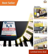 Reusable Piano Note Labels - Interactive Learning Tool for 88 Key Instruments