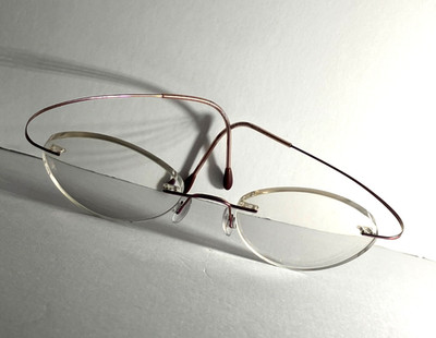 SILHOUETTE. RIMLESS EYEGLASSES M7395 V6057 VIOLET 40-19 AUSTRIA