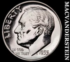 1955 Silver Roosevelt Dime - Choice Gem Proof  Lustrous  No Reserve  #J8547