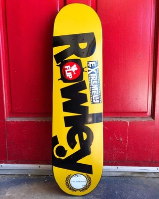 Rare Geoff Rowley Flip Skateboards x Berrics ''Extremely Sorry'' (SCREENED) deck