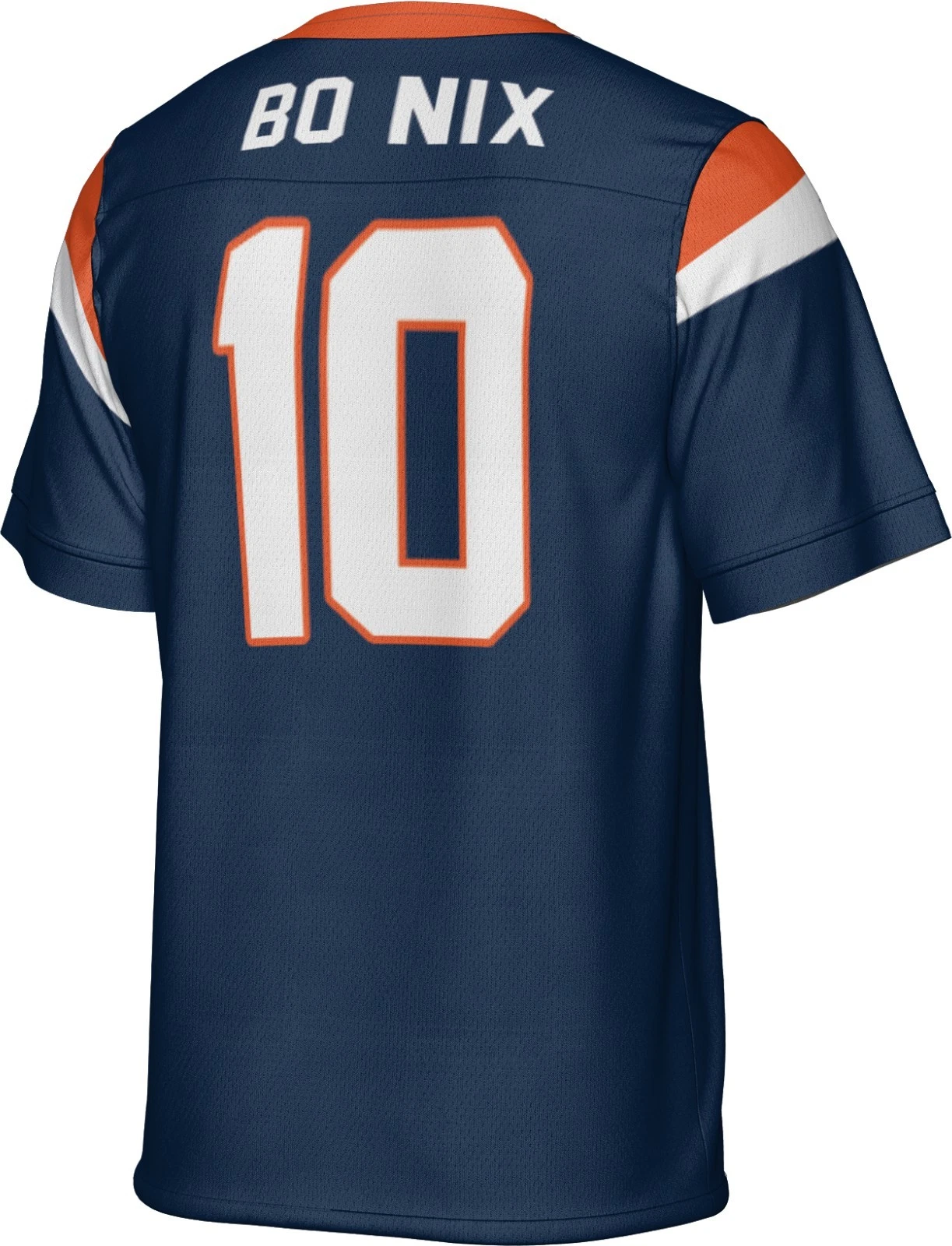 Custom Navy Bo Nix Jersey