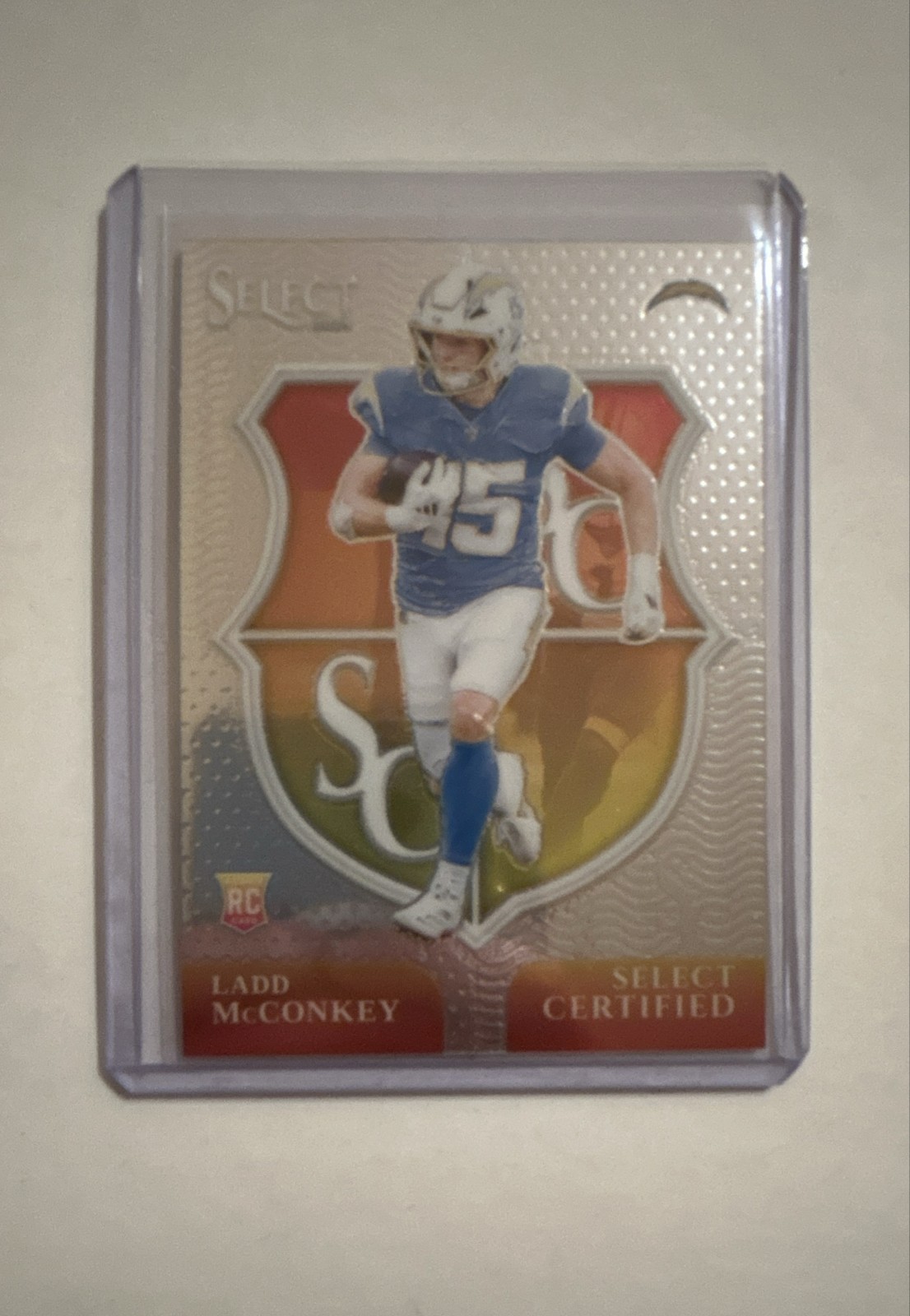 2024 Panini Select - Select Certified Rookies Ladd McConkey #16 Silver Prizm RC
