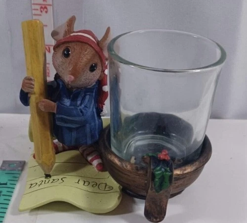 Retired Yankee Candle " Dear Santa" Mouse Votive Holder. Offers Welcome $20 video thumbnail