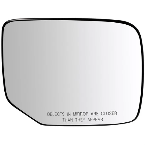 Passenger Side Door Mirror Glass Flat Heated For 09-15 Honda Pilot W/Plate