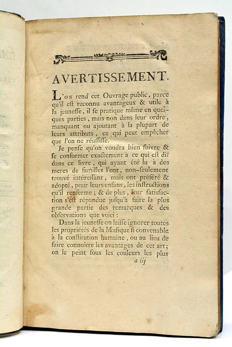 Livre rare BRIJON L'apollon Moderne Développement intellectuel SONS MUSIQUE 1782 - Photo 3/4