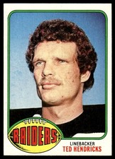 1976 Topps Ted Hendricks #76 Oakland Raiders