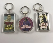 Lot Of 3 NOS Vintage AUSTIN POWERS Funny Movie Quote Keychains / Key Fobs