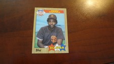 CARTE DE BASEBALL TOPPS # 599 TONY GWYNN 1987