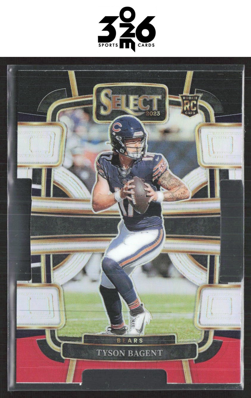 Tyson Bagent 2023 Panini Select Black and Red Prizms Die Cuts Rookie #18
