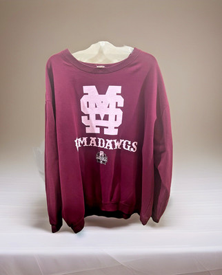 Mississippi State Bulldogs Baseball OMADAWGS Sweatshirt 2021 Well Worn 58'' Chest