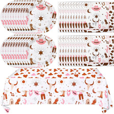 Western Cowgirl Birthday Party Supplies - Wild West Theme Decoration Tableware I