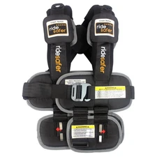 RideSafer Small Black Portable Car Seat - Travel & Everyday Child Safety