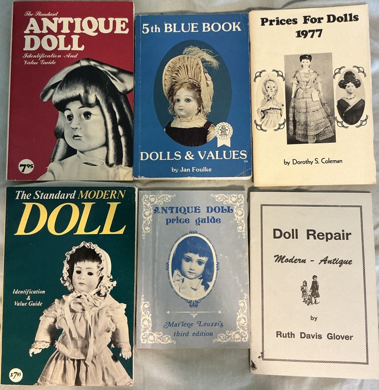 Lot Of 6 Books Of Dolls & Values & Repair